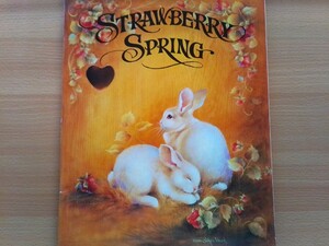 即決 洋書 80年代 トールペイント 図案「Strawberry Spring Jean Myers/Shirley Wilson 1988年」デコラティブペインティング tole