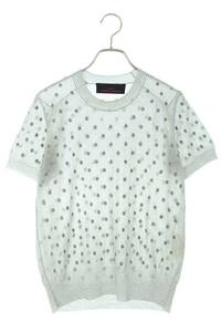 トリココムデギャルソン tricot COMME des GARCONS TO-N209 ドット柄メッシュTシャツ 中古 BS99