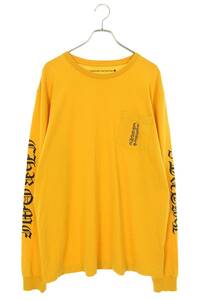 クロムハーツ Chrome Hearts CH L/S /1 サイズ:XL 袖英字プリント長袖カットソー 中古 SJ02