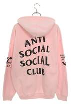 アンチソーシャルソーシャルクラブ ANTI SOCIAL SOCIAL CLUB Gran Turismo Hoodie サイズ:XL ロゴプリントプルオーバーパーカー 中古 BS99_画像2