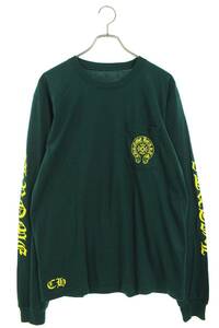 クロムハーツ Chrome Hearts CH L/S /1 サイズ:L 袖英字バックホースシュープリント長袖カットソー 中古 SJ02