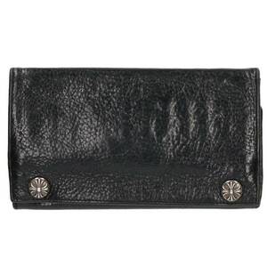  Chrome Hearts Chrome Hearts LONG WALLET/ длинный бумажник Cross мяч bo tan leather бумажник кошелек б/у GZ11