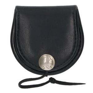  Goro's goro's round black change purse . used HJ08