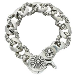 クロムハーツ Chrome Hearts FNCY CHN LNK/ファンシーリンククリップ サイズ:13LINK シルバーブレスレット 中古 OS06