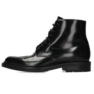 サンローランパリ SAINT LAURENT PARIS 581861 ARMY 20 LACE UP BOOT サイズ:42 ブラッシュドレザーレースアップブーツ 中古 SB01