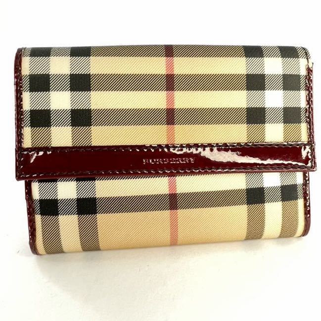 新品未使用品】BURBERRY LONDON 折り財布 ノバチェック 新型-