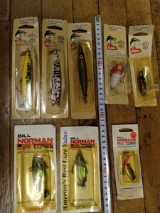 old heddon オールド　ヘドン(タイニークレイジークローラー、ダイイングフラッター)ビルノーマン　未使用8点セット!