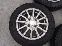 ☆ 軽カー向け 社外 155 65R 13 アルミ＆スタッドレス 4本組 4穴 ダンロップ DIGI-TYRE バリ山 TY1104_画像2