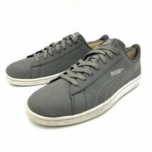 A @ 22年製 '人気モデル'『PUMA プーマ』PUMA UP STITCH NBK ローカット スニーカー 26.5cm メンズ 紳士靴 シューズ GRAY系 391560-03_画像1