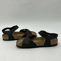 F @ ドイツ製 '履き心地抜群'『BIRKENSTOCK ビルケンシュトック』Rio リオ LETHER サンダル シューズ / ミュール 23cm レディース 婦人靴 _画像4