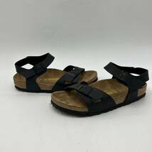 F @ ドイツ製 '履き心地抜群'『BIRKENSTOCK ビルケンシュトック』Rio リオ LETHER サンダル シューズ / ミュール 23cm レディース 婦人靴 _画像3