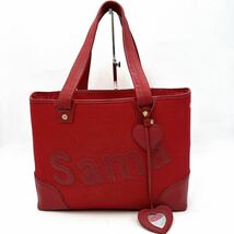 B @ 人気モデル '使い勝手抜群'『Samantha Thavasa サマンサタバサ』特大サイズ トートバッグ 手提げ 肩掛け鞄 ハンドバッグ 婦人鞄 RED _画像1