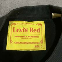 KK ▼ 着心地抜群 'ロゴパッチ' LEVI’S RED リーバイス レッド 長袖 コットン100% ポケット付き スウェット トレーナー size:S メンズ _画像6