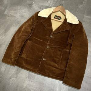 OO ▼ ビンテージ '着心地抜群' Sears The Men's Store シアーズ 70s 裏地ボア ランチコート コーデュロイ ジャケット size:38 アウター 