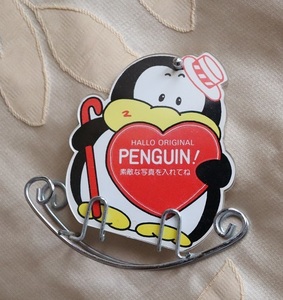 超レア！昭和レトロ！美品！ポップ POP ファンシー ペンギン penguin フォトフレーム 高さ約11ｃｍ