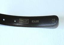 【使用頻度少・中古品】BALLY ベルト 幅2.5㎝ 革の長さ100㎝ made in Italy　#バリー #イタリア製_画像4