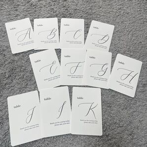 テーブルナンバー11枚