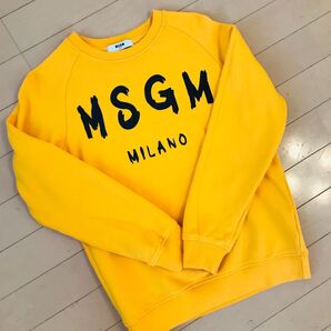 美品 MSGM トレーナー イエロー