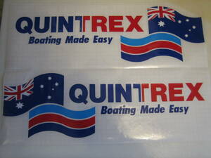 送料込　QUINTREX クイントレックス　左右セット　600ｍｍ　ステッカー　デカール　耐候６年 40色