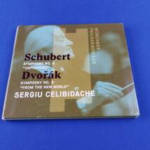 1SC12 CD SERGIU CELIBIDACHE Schubert Symphony No. 8 Dvorak Symphony No. 9_画像1