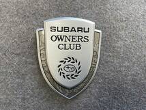スバル SUBARU メタルカーエンブレム 車用デカール 飾り 金属ステッカー シール バッジ ドレスアップ 1個 シルバー 16番_画像1