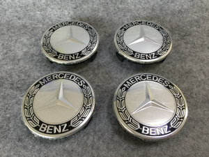 メルセデス・ベンツ BENZ ホイールキャップ ホイール ハブキャップ センター キャップ保護 防塵 4個セット 外径75mm 　128番