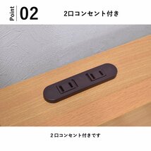 【限定送料無料】コンセント付きミドルベッド ハイベッド シングルベッド アウトレット家具 ロフトベッド【新品 未使用 展示品】KEN_画像3