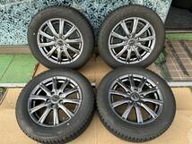 AZENE E-10 16インチ 6.5J +48 114.3 5穴/BSブリザックVRX2 205/60R16 2021年製 4本セット #280-4_画像1