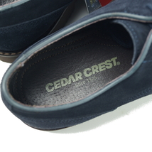 【未使用】セダークレスト CEDAR CREST《はっ水 スエード》軽量・本革 プレーントゥ ウォーキング カジュアルシューズ 24.5cm ネイビー_画像6