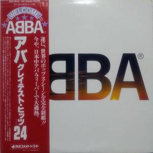 【LP×2 洋Pop】ABBA「ABBA's Greatest Hits 24」JPN盤 Dancing Queen.Mamma Mia.That's Me.S.O.S.Waterloo 他 収録！