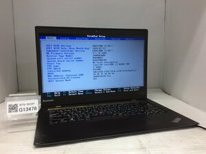 ジャンク/ LENOVO 20A8A0JW00 ThinkPad X1 Carbon 2nd Intel Core i7-4600U メモリ8.19GB ストレージ無し 【G13478】