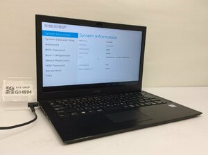 ジャンク/ VAIO VJPB11 Intel Core i3-6100U メモリ4.1GB SSD128.03GB 【G14994】