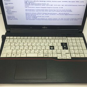 ジャンク/ FUJITSU FMVA1000B LIFEBOOK A574/M Intel Celeron 2950M メモリ4.1GB HDD320.07GB 【G13724】の画像4