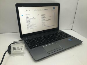 ジャンク/ HP ProBook 450 G1 Intel Core i3-4000M メモリ4.1GB ストレージ無し 【G14181】