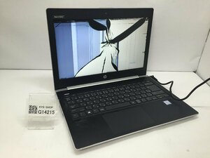 ジャンク/ HP HP ProBook 430 G5 Intel Core i5-7200U メモリ8.19GB SSD128.03GB 【G14215】