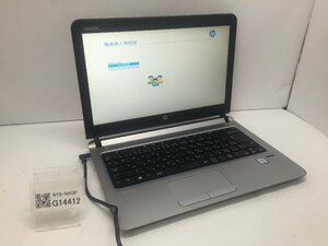 ジャンク/ HP ProBook 430 G3 Corei3-6世代 メモリ4GB ストレージ無し 【G14412】