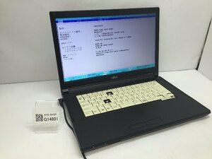 ジャンク/ FUJITSU FMVA12010 LIFEBOOK A576/N Intel Celeron 3855U メモリ4.1GB ストレージ無し 【G14891】