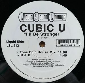 【大人気アーティスト US盤】Cubic U (宇多田ヒカル) / I'll Be Stronger (Tony Edwards、Joe Marno、Jazzy Nice、Dennis Martin)