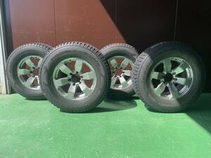 ホイール良品★スタッドレスセット 4WD 265/70R17 17×7.5J+15 6/139.7 ハブ10.9㎜ FJクルーザー