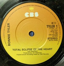 ☆BONNIE TYLER/TOTAL ECLIPSE OF THE HEART1982'UK CBS7INCH_画像3