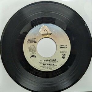 ☆AIR SUPPLY/ALL OUT OF LOVE1980'USA ARISTA7INCH