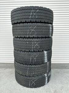 送料無料　BRIDGESTONE W900 スタッドレス　245/80R17.5 133/131J 18年6本セット