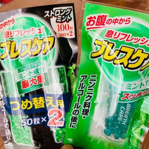 ブレスケアセット　本体ミント+詰め替えストロング