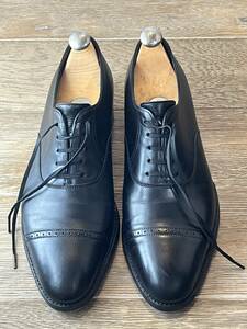 JOHNLOBB　ジョンロブ　フィリップ2　8E　(26.5-27.0cm相当)　ブラック 黒 オックスフォード　カーフ　7000　ラスト　純正シューツリー付属