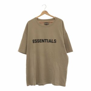 ESSENTIALS エッセンシャルズ 【men652D】 FEAR OF GOD フロントロゴTee 半袖Tシャツ ストリート メンズ XL ベージュ トップス HC