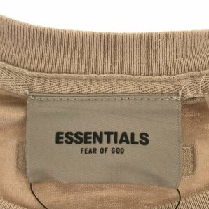 ESSENTIALS エッセンシャルズ 【men652D】 FEAR OF GOD フロントロゴTee 半袖Tシャツ ストリート メンズ XL ベージュ トップス HCの画像4