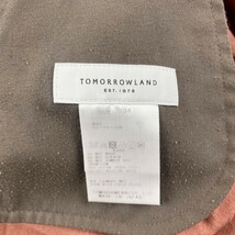 美品 TOMORROWLAND トゥモローランド ウール混テーパードパンツ ウエストゴム ボトムス レディース ピンク くすみピンク サイズ34*JC806_画像5