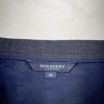 BURBERRY バーバリー ラップデニムスカート ロング丈 裏地ノバチェック レディース ボトムス 紺 ネイビー サイズ42*JC154_画像10