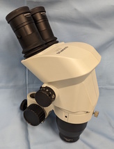 OLYMPUS オリンパス 実体顕微鏡 SZ61 接眼レンズ 対物補助レンズ 110AL 0.5× 200 WD200 フォーカスマウント SZ2-STB3_画像1