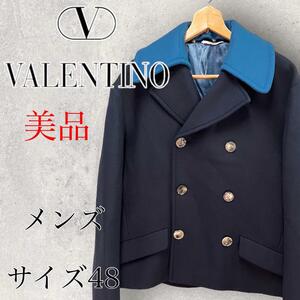 【美品】VALENTINO ヴァレンティノ Pコートショート丈ブルゾン